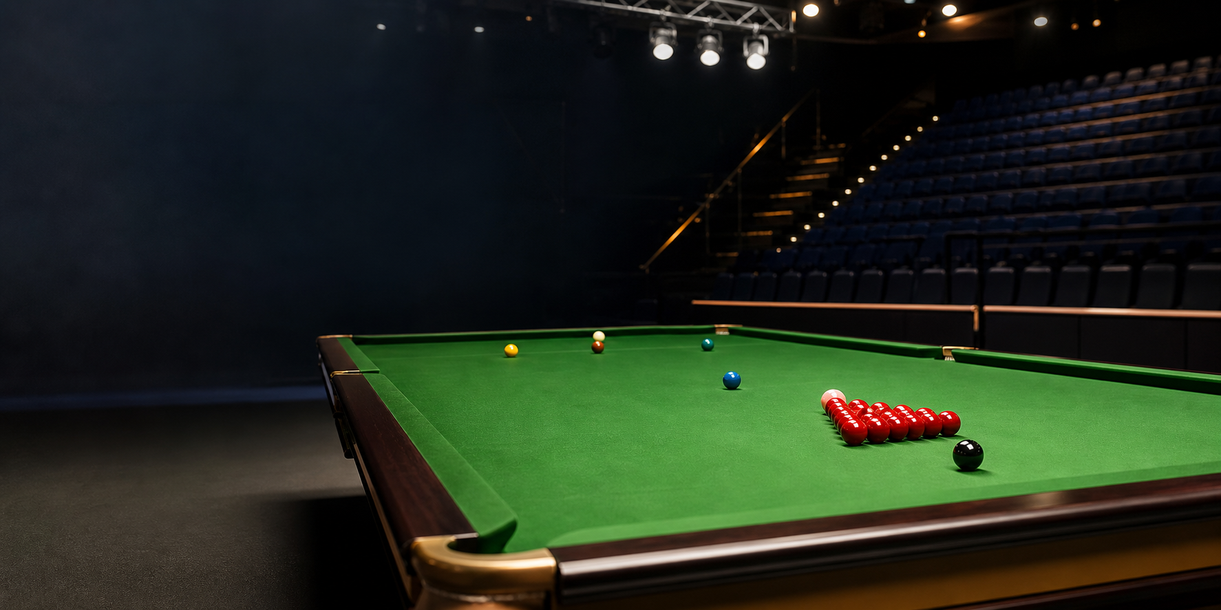 Snookertafel in een professionele arena